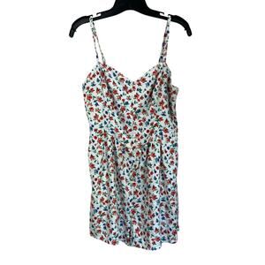 Old Navy White Floral Romper Summer Cottagecore Coastal M